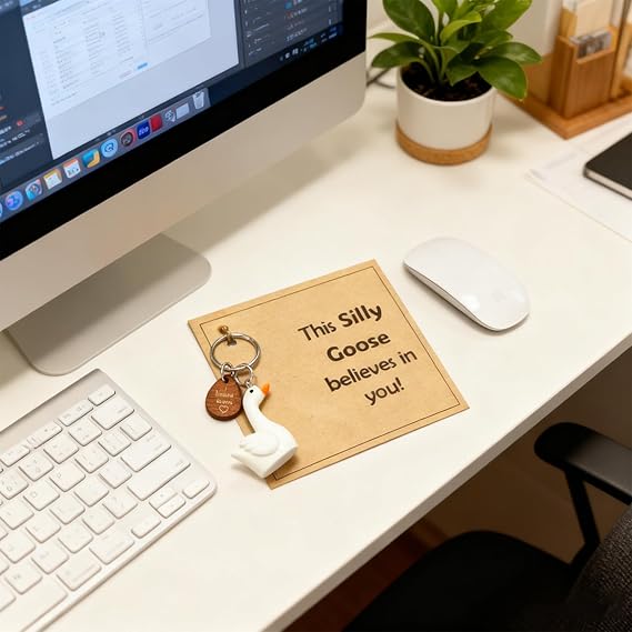 Motivational Silly Goose Desk Decor